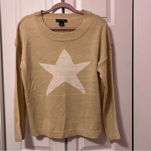 Cream Star Sweater